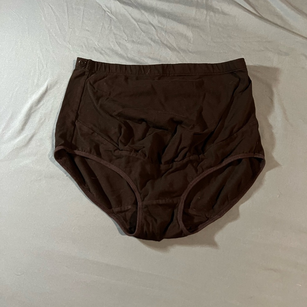 Black Maternity Over-Bump Bikini Underwear